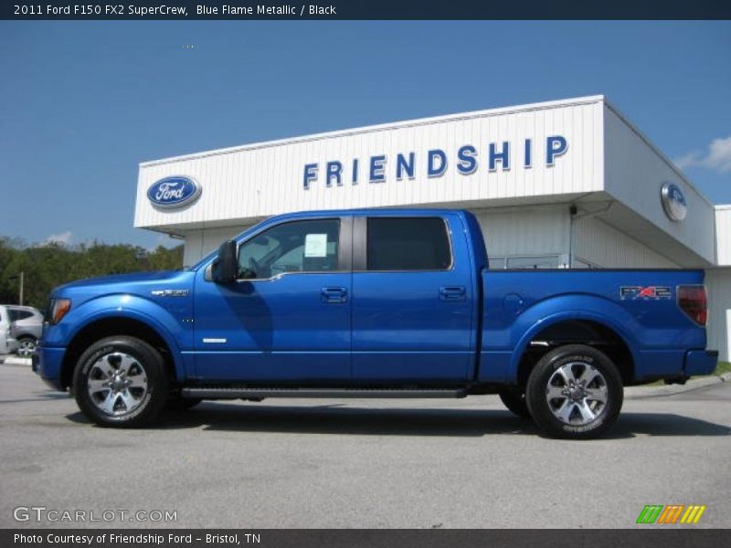 Blue Flame Metallic / Black 2011 Ford F150 FX2 SuperCrew