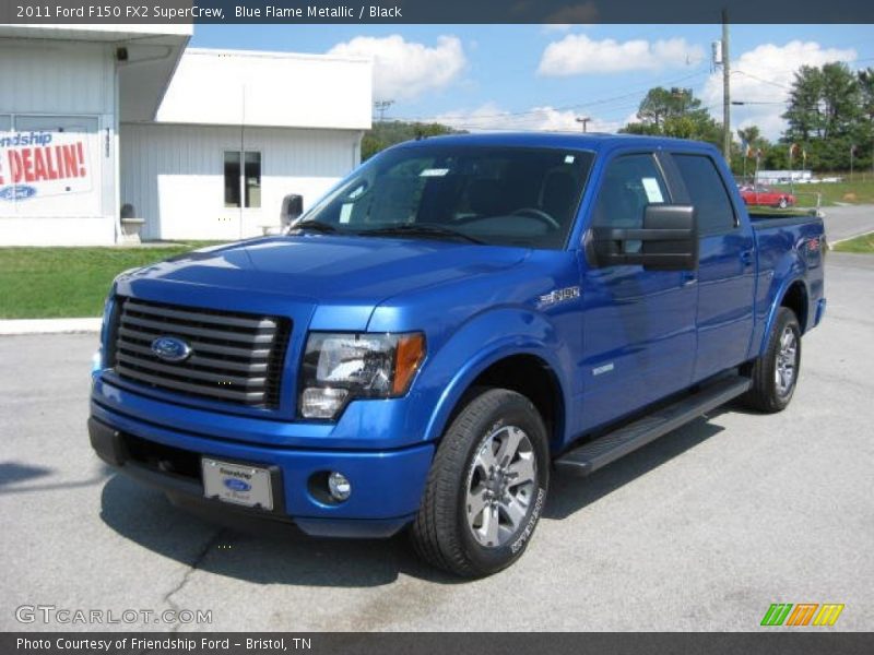 Blue Flame Metallic / Black 2011 Ford F150 FX2 SuperCrew