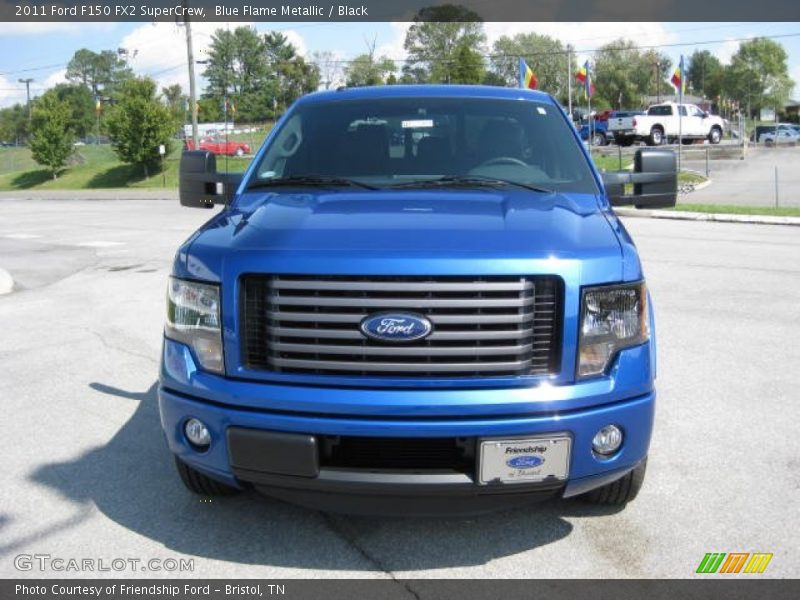 Blue Flame Metallic / Black 2011 Ford F150 FX2 SuperCrew