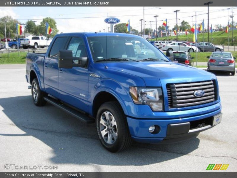 Blue Flame Metallic / Black 2011 Ford F150 FX2 SuperCrew
