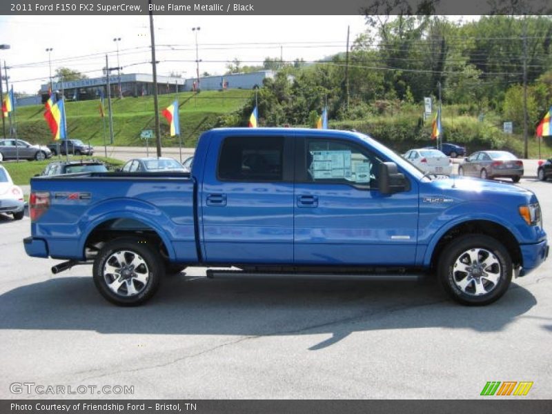 Blue Flame Metallic / Black 2011 Ford F150 FX2 SuperCrew