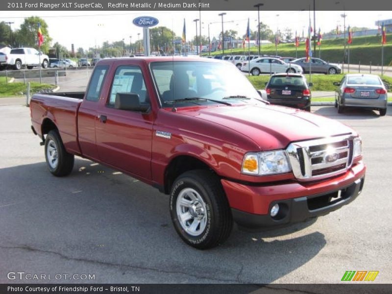 Redfire Metallic / Medium Dark Flint 2011 Ford Ranger XLT SuperCab