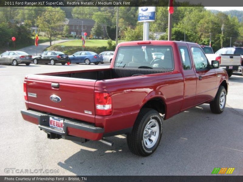 Redfire Metallic / Medium Dark Flint 2011 Ford Ranger XLT SuperCab