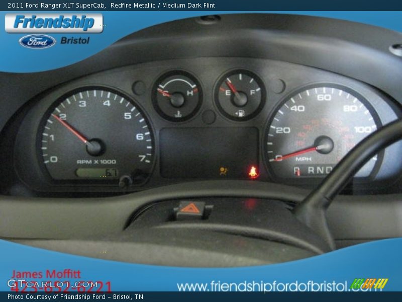 Redfire Metallic / Medium Dark Flint 2011 Ford Ranger XLT SuperCab