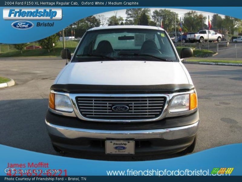 Oxford White / Medium Graphite 2004 Ford F150 XL Heritage Regular Cab