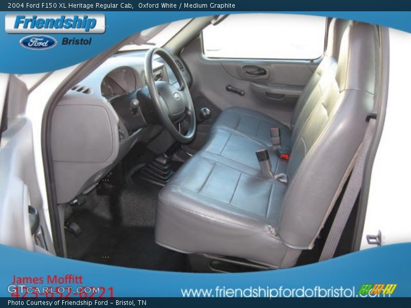 Oxford White / Medium Graphite 2004 Ford F150 XL Heritage Regular Cab
