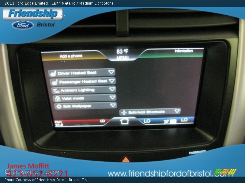 Earth Metallic / Medium Light Stone 2011 Ford Edge Limited