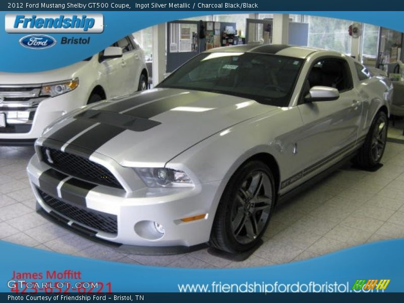 Ingot Silver Metallic / Charcoal Black/Black 2012 Ford Mustang Shelby GT500 Coupe