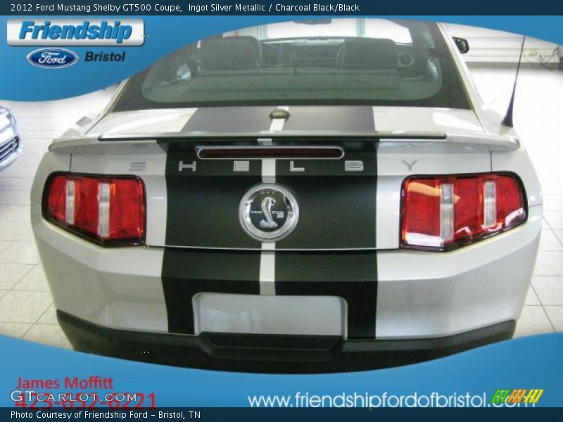 Ingot Silver Metallic / Charcoal Black/Black 2012 Ford Mustang Shelby GT500 Coupe