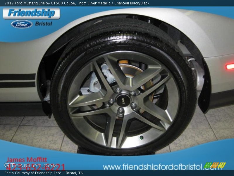 Ingot Silver Metallic / Charcoal Black/Black 2012 Ford Mustang Shelby GT500 Coupe