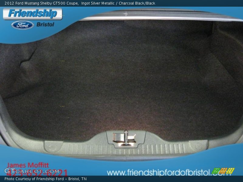 Ingot Silver Metallic / Charcoal Black/Black 2012 Ford Mustang Shelby GT500 Coupe