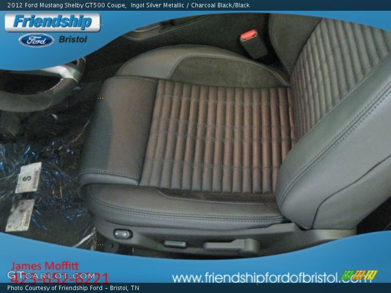 Ingot Silver Metallic / Charcoal Black/Black 2012 Ford Mustang Shelby GT500 Coupe