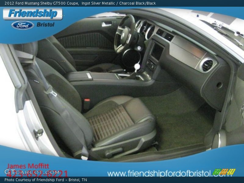 Ingot Silver Metallic / Charcoal Black/Black 2012 Ford Mustang Shelby GT500 Coupe