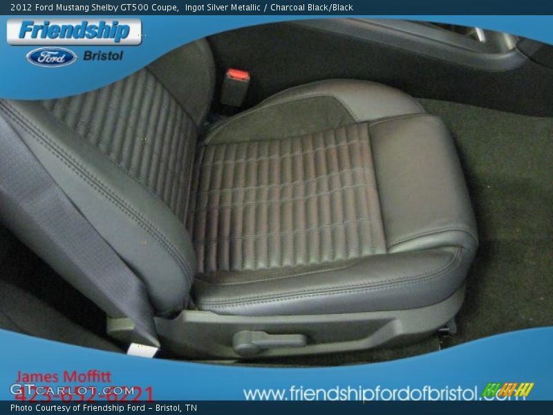 Ingot Silver Metallic / Charcoal Black/Black 2012 Ford Mustang Shelby GT500 Coupe