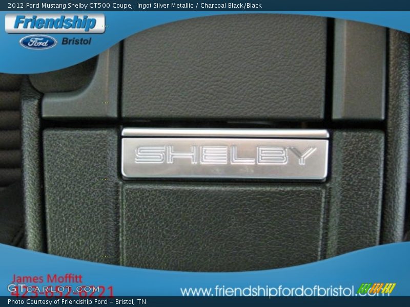 Ingot Silver Metallic / Charcoal Black/Black 2012 Ford Mustang Shelby GT500 Coupe