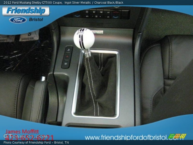 Ingot Silver Metallic / Charcoal Black/Black 2012 Ford Mustang Shelby GT500 Coupe