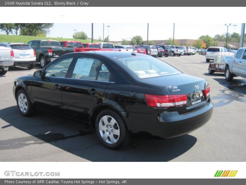 Ebony Black / Gray 2008 Hyundai Sonata GLS