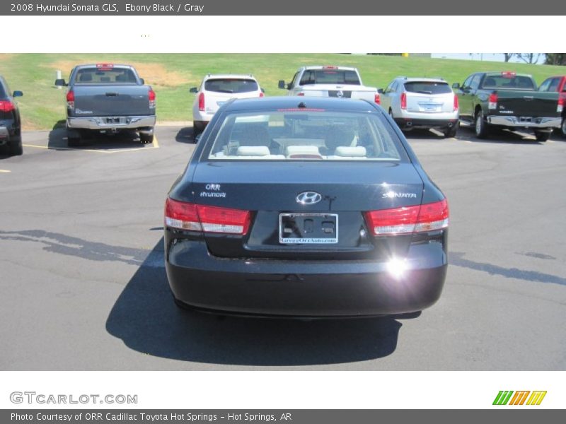 Ebony Black / Gray 2008 Hyundai Sonata GLS