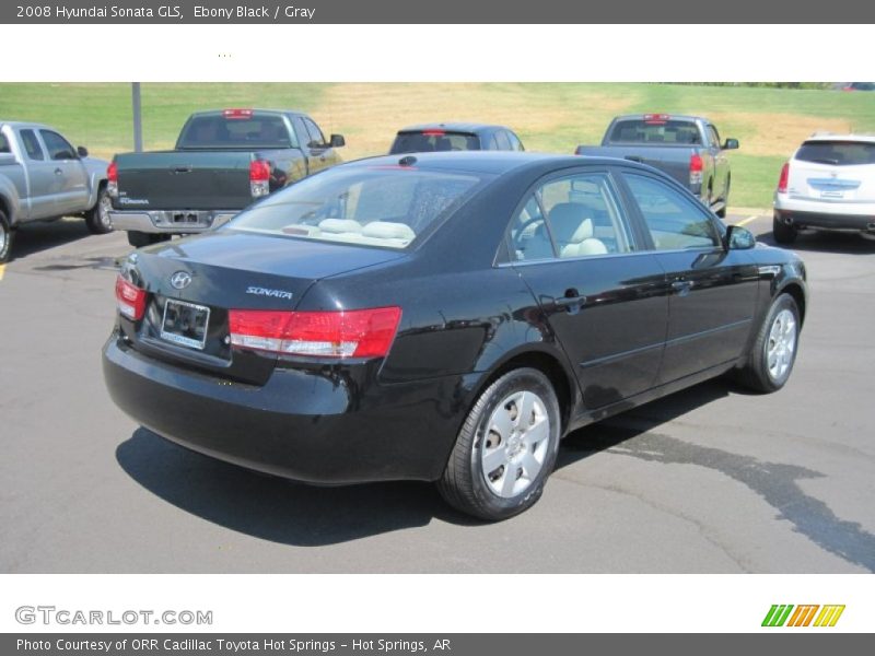 Ebony Black / Gray 2008 Hyundai Sonata GLS