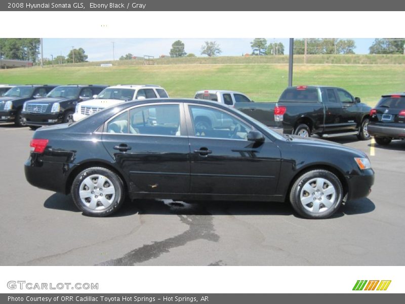 Ebony Black / Gray 2008 Hyundai Sonata GLS