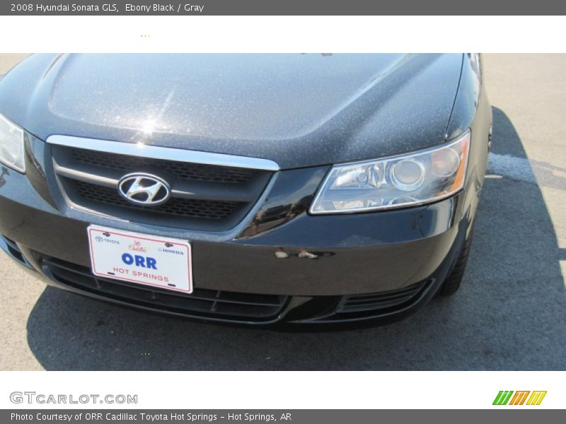 Ebony Black / Gray 2008 Hyundai Sonata GLS
