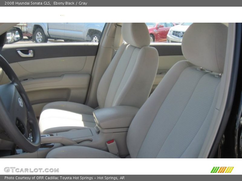 Ebony Black / Gray 2008 Hyundai Sonata GLS