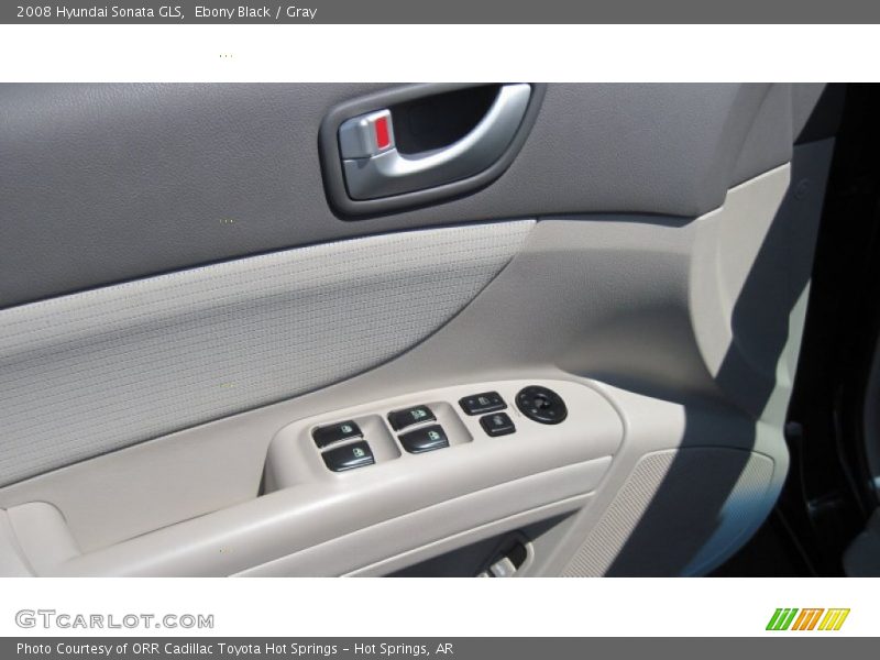 Ebony Black / Gray 2008 Hyundai Sonata GLS