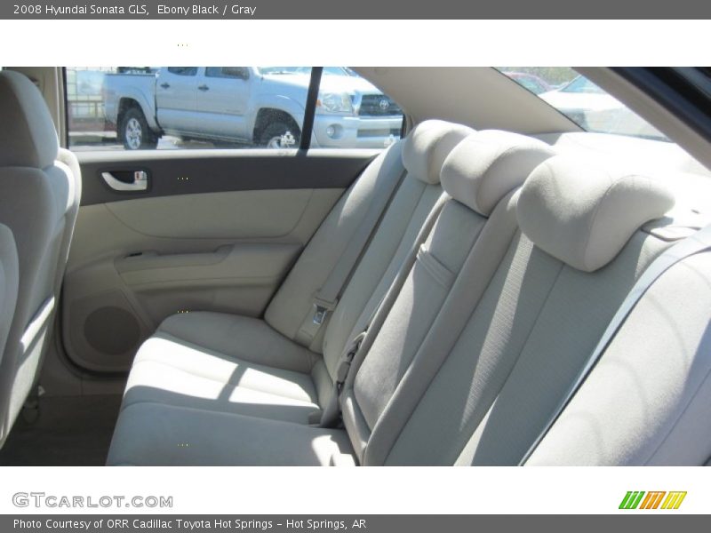 Ebony Black / Gray 2008 Hyundai Sonata GLS