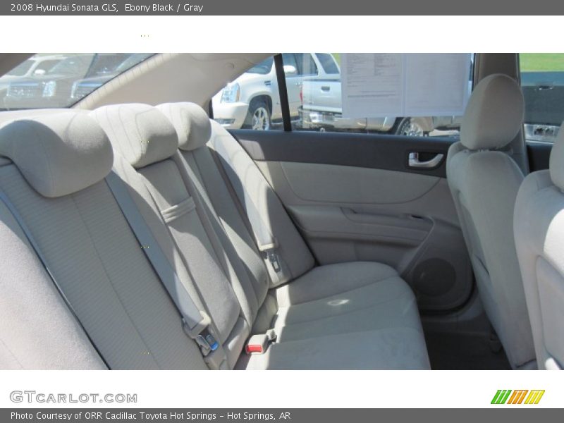 Ebony Black / Gray 2008 Hyundai Sonata GLS