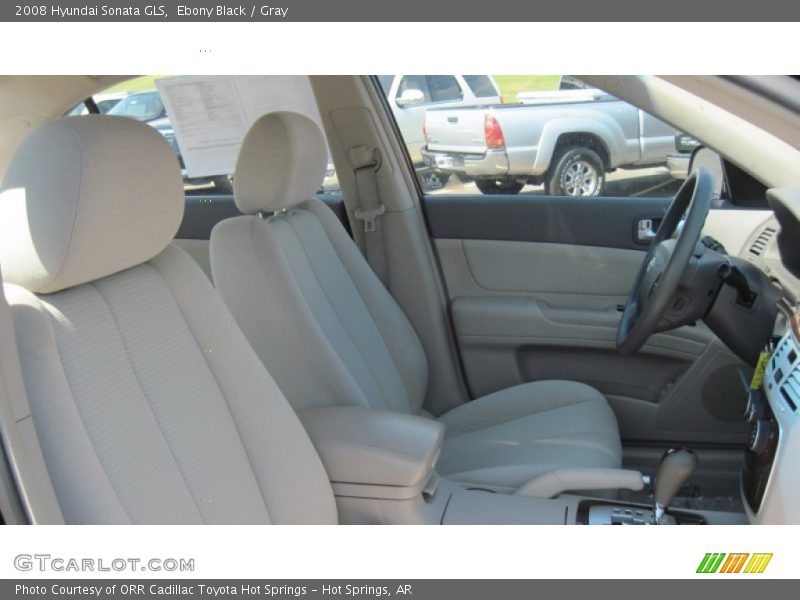 Ebony Black / Gray 2008 Hyundai Sonata GLS