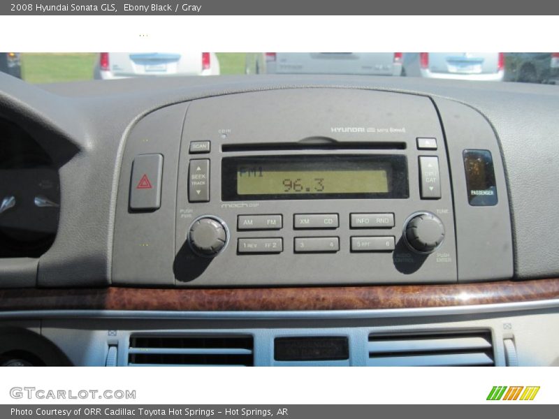 Ebony Black / Gray 2008 Hyundai Sonata GLS