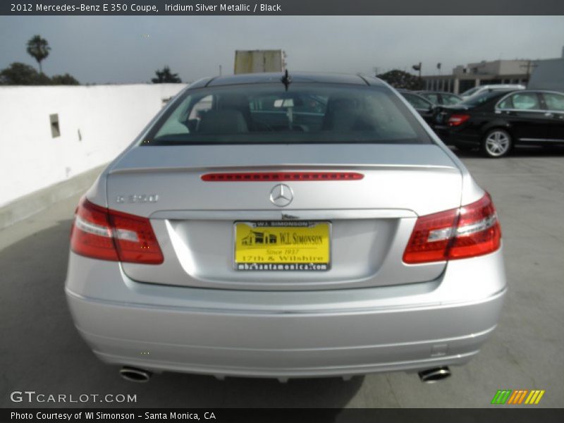 Iridium Silver Metallic / Black 2012 Mercedes-Benz E 350 Coupe