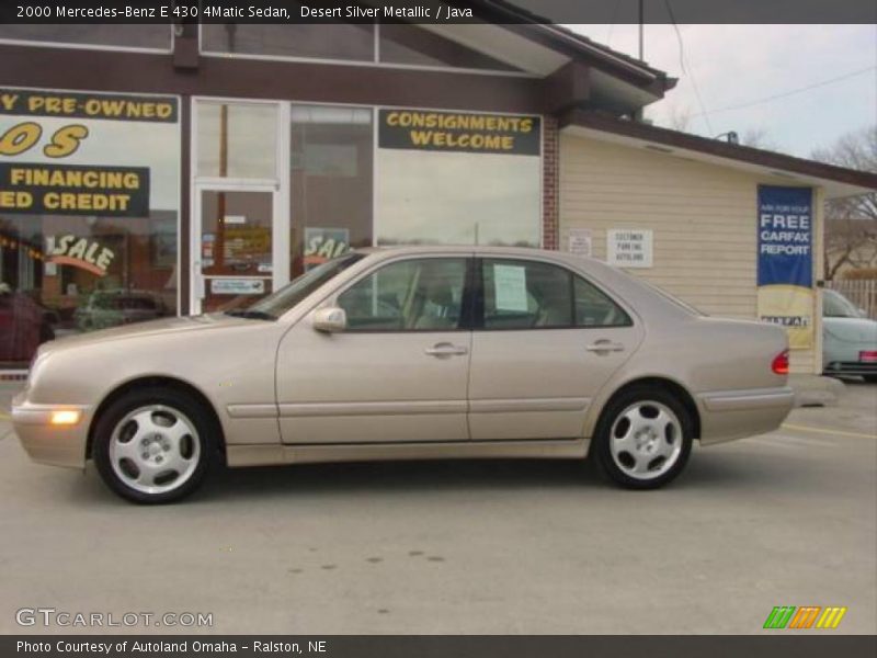 Desert Silver Metallic / Java 2000 Mercedes-Benz E 430 4Matic Sedan