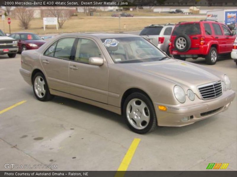 Desert Silver Metallic / Java 2000 Mercedes-Benz E 430 4Matic Sedan