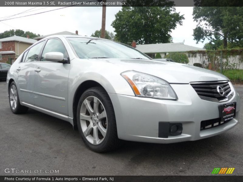 Radiant Silver Metallic / Charcoal Black 2008 Nissan Maxima 3.5 SE