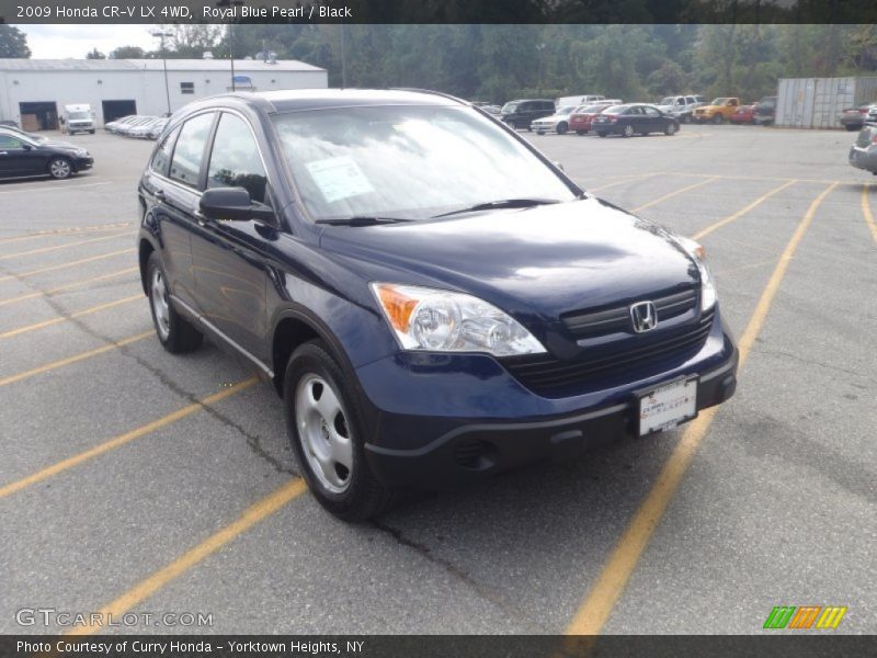 Royal Blue Pearl / Black 2009 Honda CR-V LX 4WD