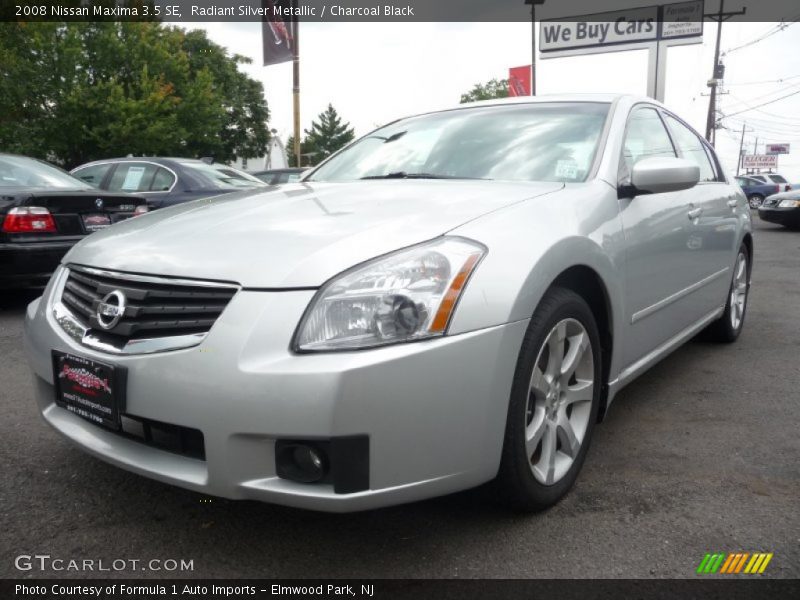 Radiant Silver Metallic / Charcoal Black 2008 Nissan Maxima 3.5 SE
