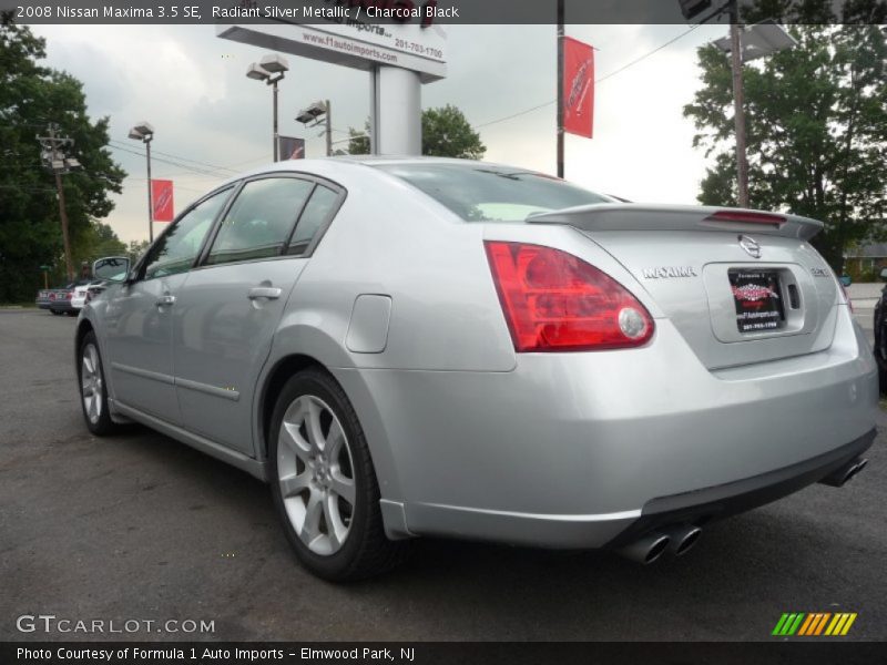Radiant Silver Metallic / Charcoal Black 2008 Nissan Maxima 3.5 SE
