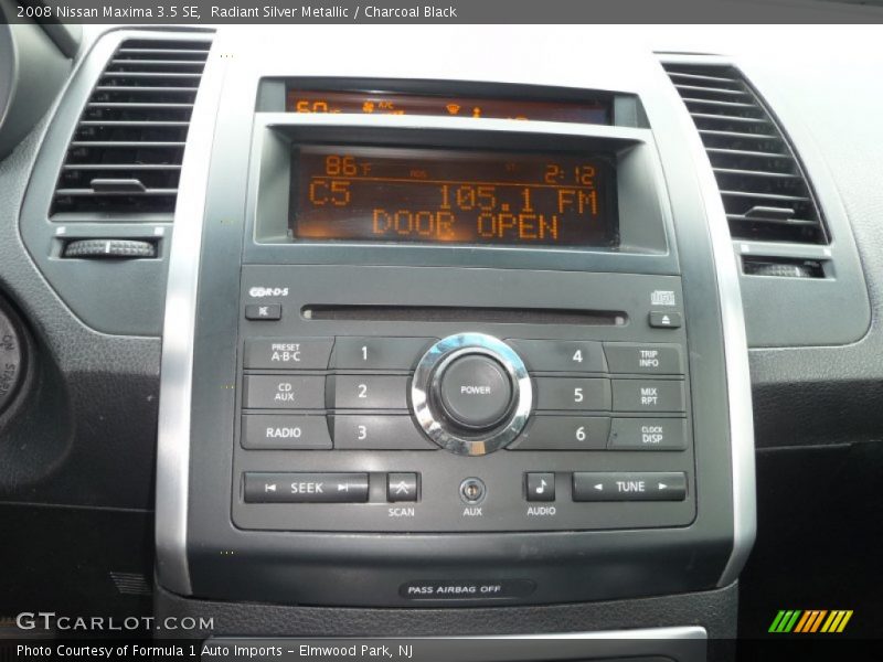 Radiant Silver Metallic / Charcoal Black 2008 Nissan Maxima 3.5 SE
