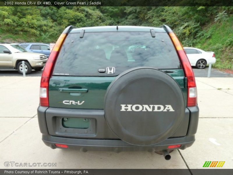Clover Green Pearl / Saddle 2002 Honda CR-V EX 4WD