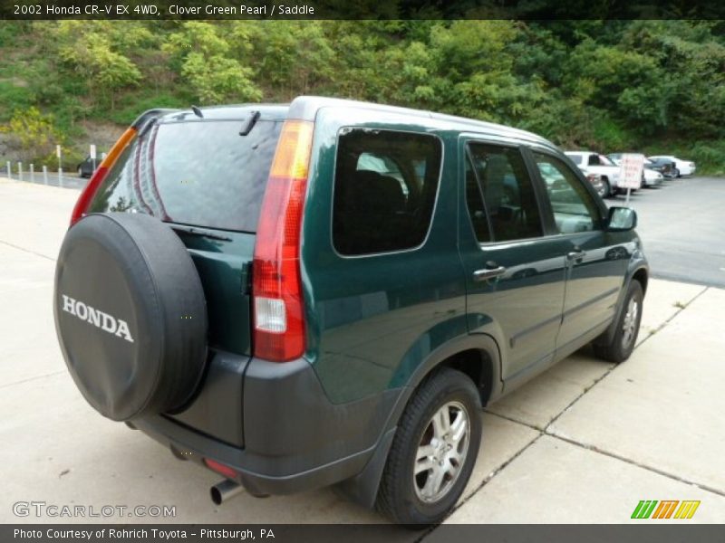 Clover Green Pearl / Saddle 2002 Honda CR-V EX 4WD