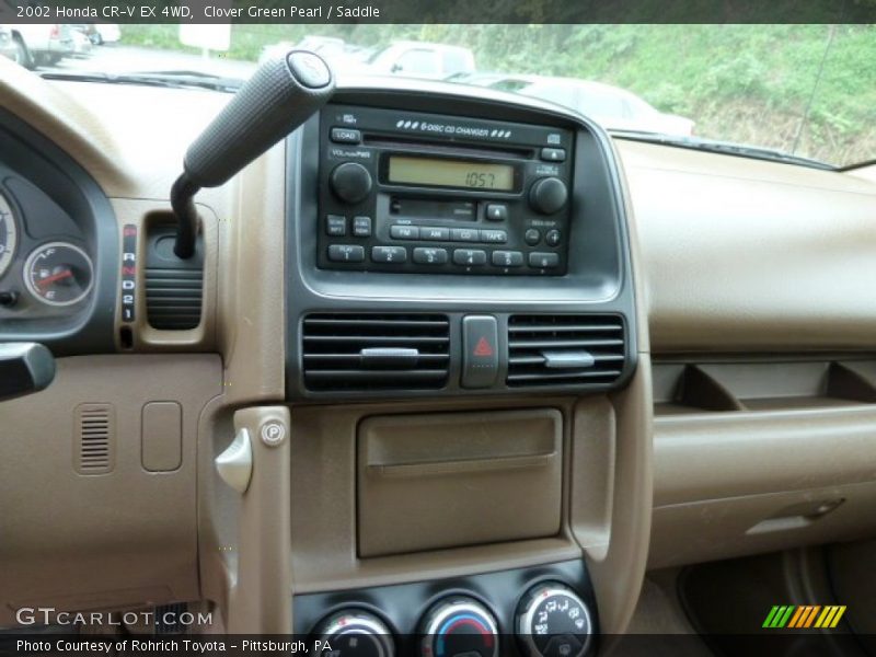 Clover Green Pearl / Saddle 2002 Honda CR-V EX 4WD