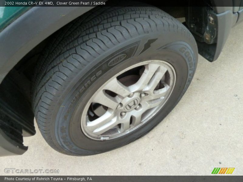 Clover Green Pearl / Saddle 2002 Honda CR-V EX 4WD