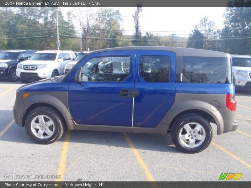Fiji Blue Pearl / Gray 2004 Honda Element EX AWD