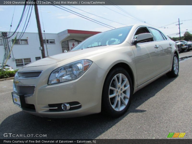 Gold Mist Metallic / Cocoa/Cashmere 2009 Chevrolet Malibu LTZ Sedan