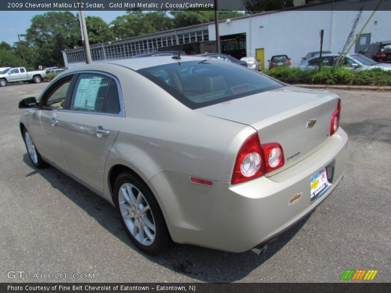 Gold Mist Metallic / Cocoa/Cashmere 2009 Chevrolet Malibu LTZ Sedan