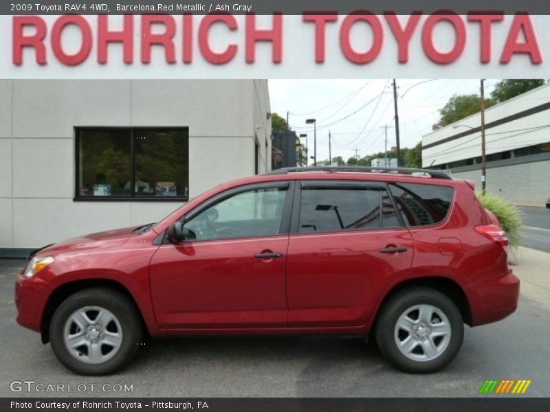 Barcelona Red Metallic / Ash Gray 2009 Toyota RAV4 4WD