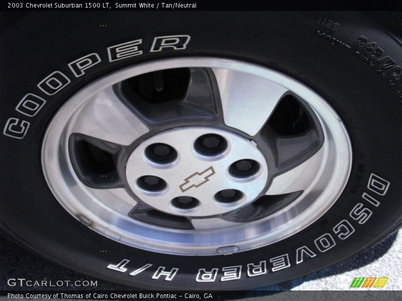 Summit White / Tan/Neutral 2003 Chevrolet Suburban 1500 LT