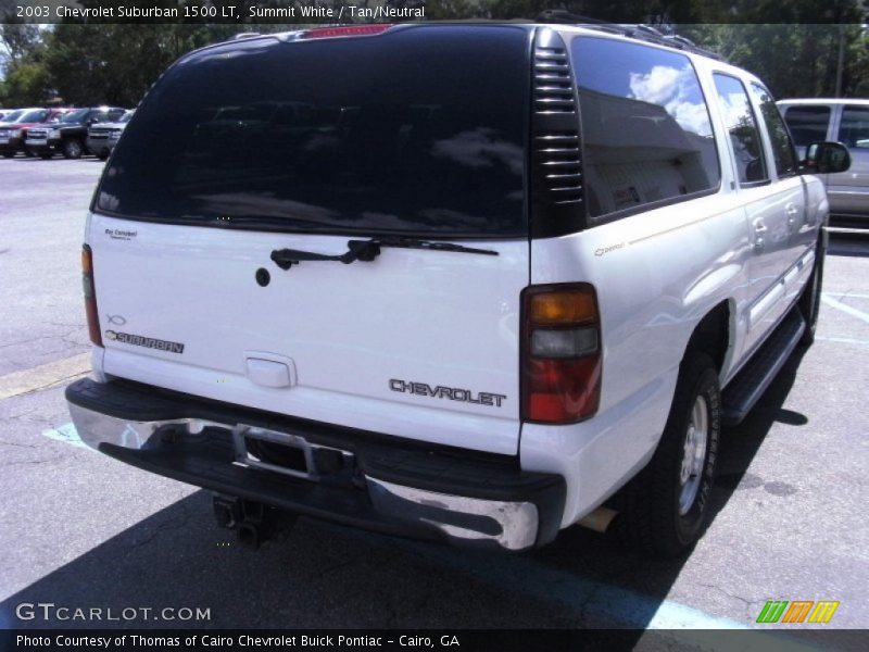 Summit White / Tan/Neutral 2003 Chevrolet Suburban 1500 LT