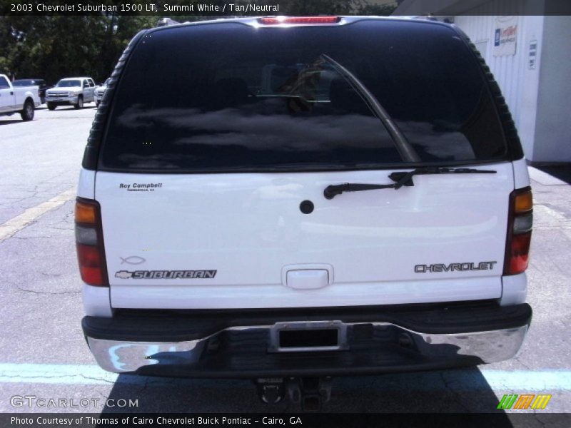 Summit White / Tan/Neutral 2003 Chevrolet Suburban 1500 LT